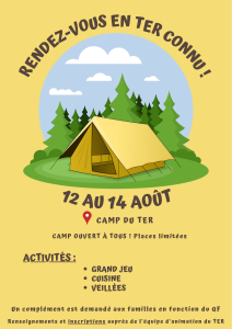 Camping du 12 au 14 aout